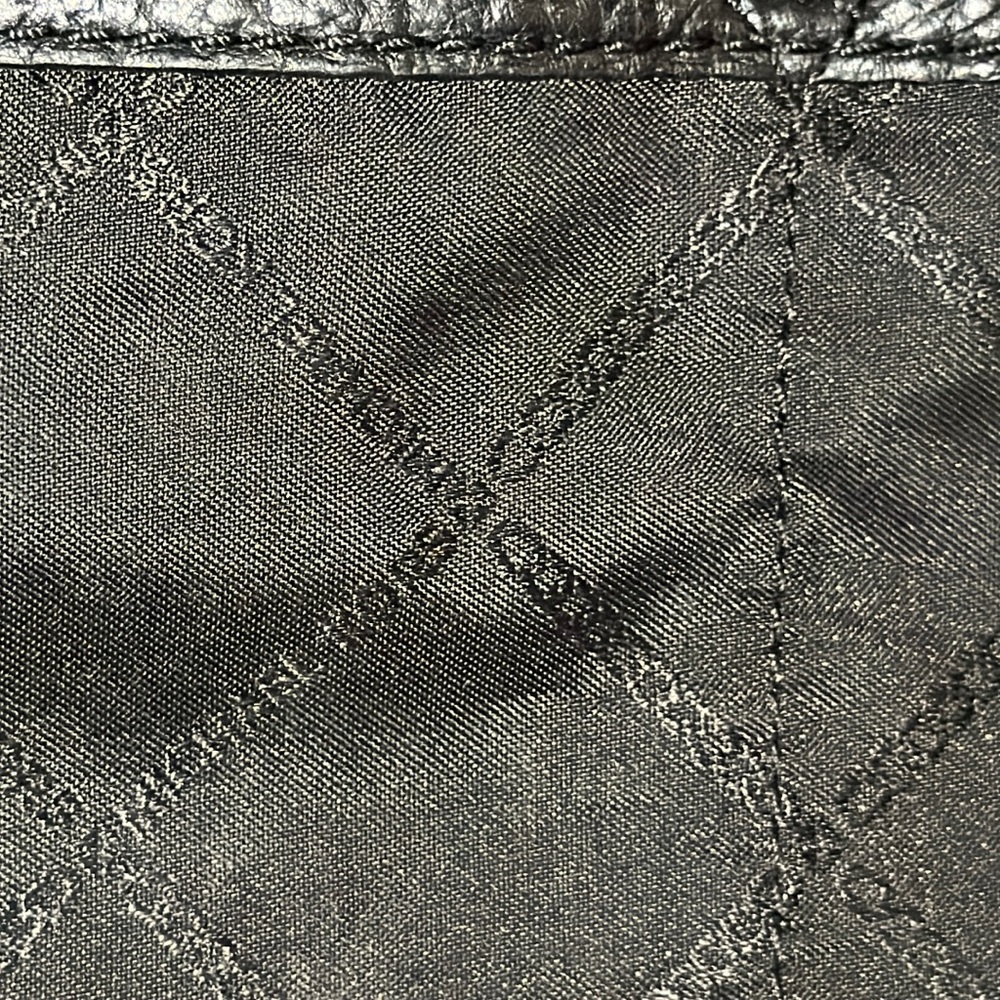 Michael Kors Aria Signature Jacquard & Black Leather Large Shoulder Bag - Picture 10 of 16